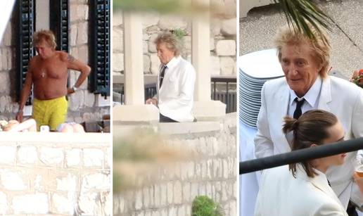 Sunčanje u kupaćima pa čaša vina: Pogledajte kako se Rod Stewart provodi u Dubrovniku...