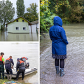 FOTO Vrhunac vodenog vala je stigao u Batinu: Ljudi se voze u čamcima, kuće su poplavljene