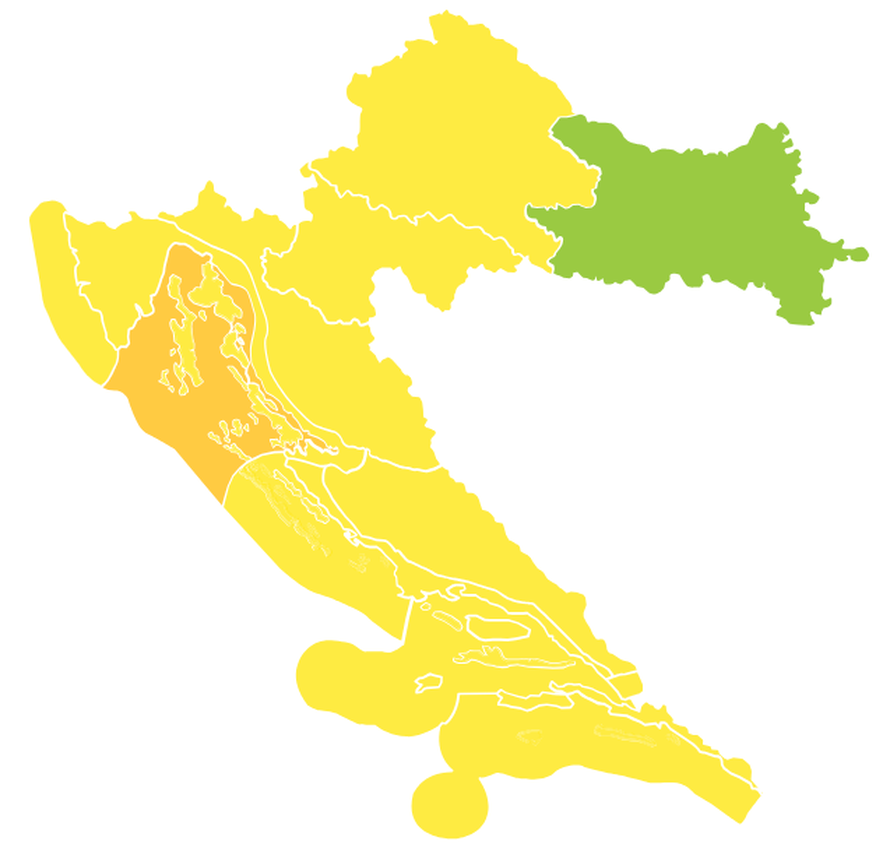 FOTO Mračna kapa nadvila se nad Zagreb: Upalili žuti alarm, gledajte što stiže sa zapada