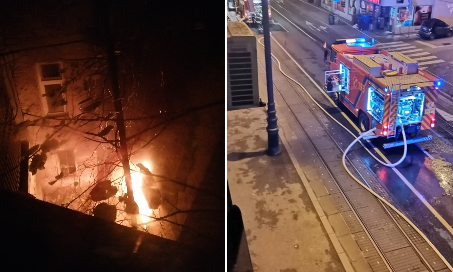 Spasili dvije cure i muškarca iz gorućeg stana u centru Zagreba