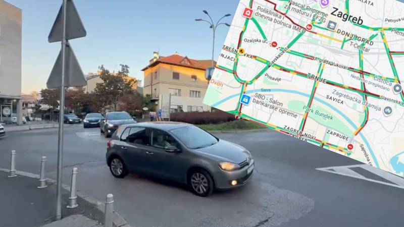 VIDEO Gužve diljem Zagreba: Ceste se 'crvene' od jutra...