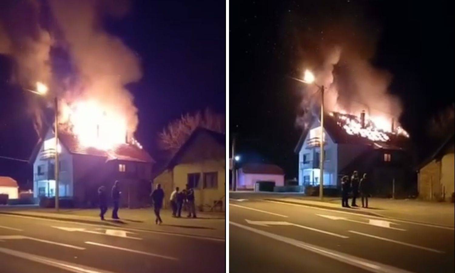 Veliki požar u Severinu: Vatra progutala krov obiteljske kuće