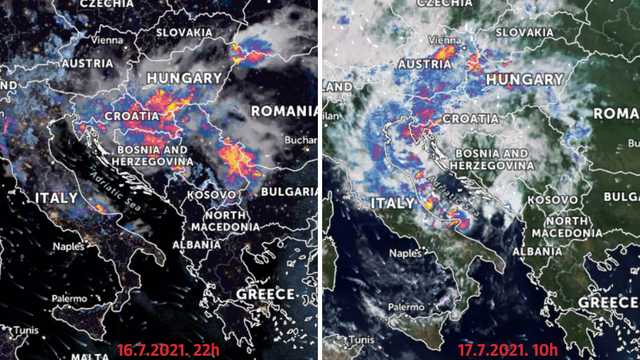 Karta padalina diljem Europe: Evo kako je jako nevrijeme iz Njemačke stiglo i u Hrvatsku