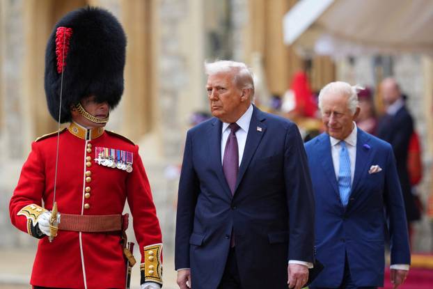 U.S. President Trump makes second state visit to Britain