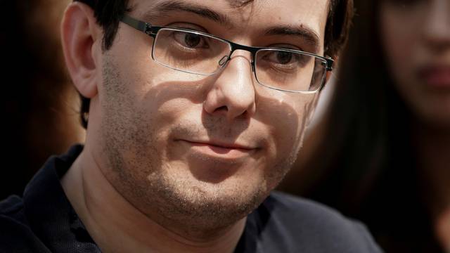 FILE PHOTO: Former drug company executive Martin Shkreli exits U.S. District Court after being convicted of securities fraud in the Brooklyn borough of New York City