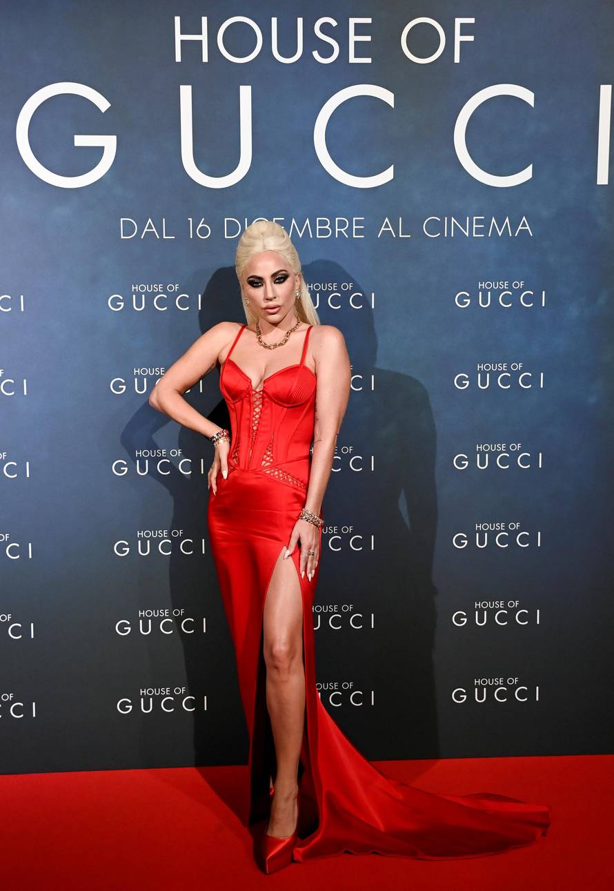 Italian Premiere of 'House of Gucci' at the Space Cinema Odeon in Milan