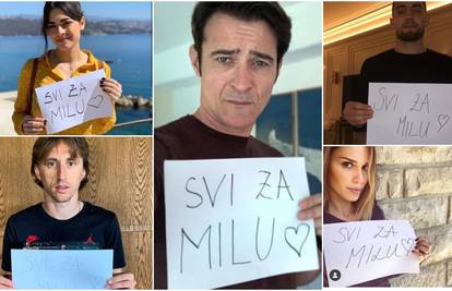 Višnjić, Modrić, Franka... za malu Milu svi su ujedinili snage