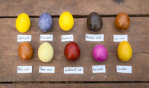 Svi se vra&cacute;aju bojanju pisanica prirodnim metodama: Na&dstrok;ite u vrtu ili &scaron;umi  grah za plavu...