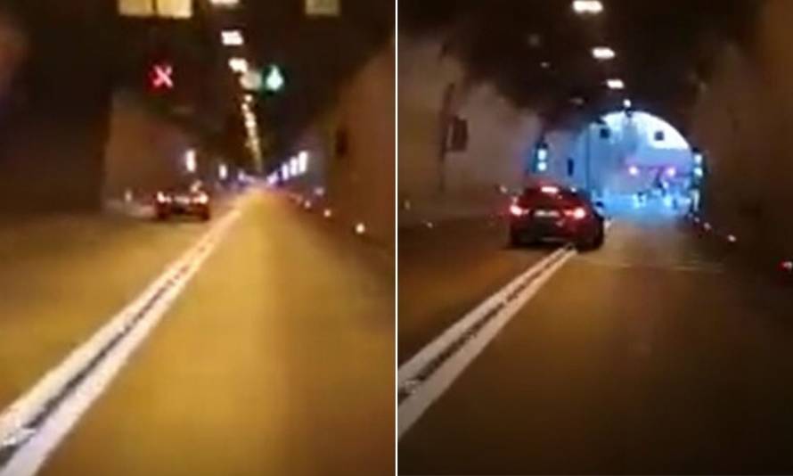 Snimili ga kako vozi u krivom smjeru kroz gotovo cijelu Učku