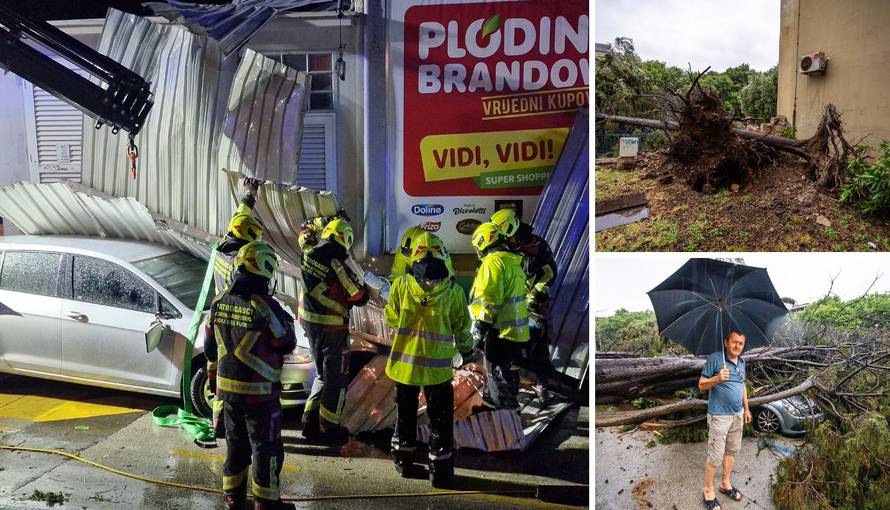 Posljedice razornog nevremena: U pulskoj bolnici 7 ozlijeđenih, jaka oluja sinoć zahvatila Zadar
