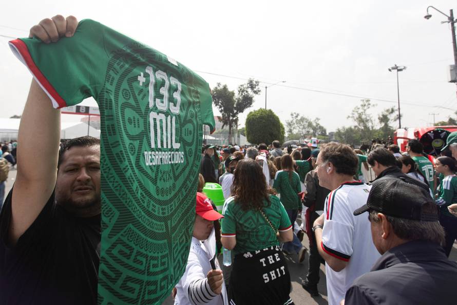 Protest march ahead of the opening match of the 2026 FIFA World Cup in Mexico City