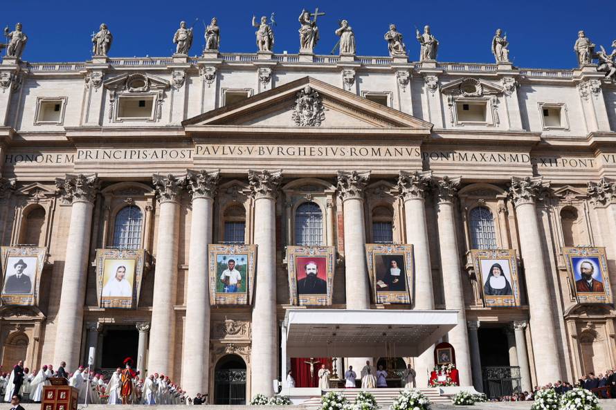 Canonisation of seven new saints during a Mass in St. Peter's Square at the Vatican