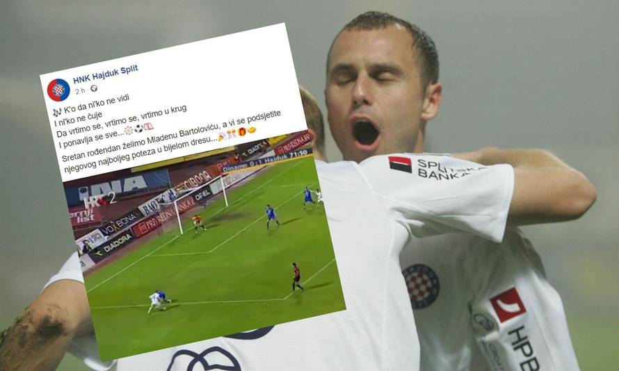 Hajduk se sjetio Bartolovića: Mikiću se i danas vrti u glavi...