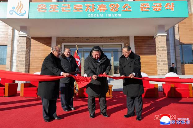 Inauguration of the Onpho workers' recreation center, in Kyongsong, North Hamgyong province