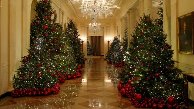 Christmas Press Preview at the White House in Washington