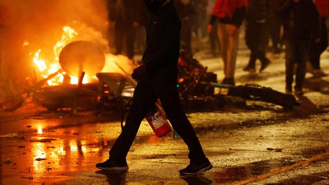 Clashes in Brussels after the World Cup football match between Belgium and Morocco