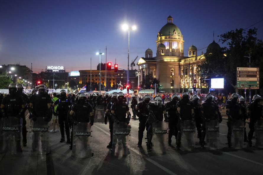 Anti-government protest in Belgrade