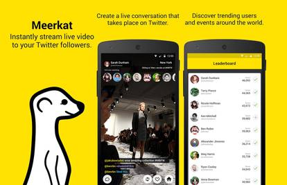 Meerkat brži od Periscopea: Prvi izbacili Android aplikaciju