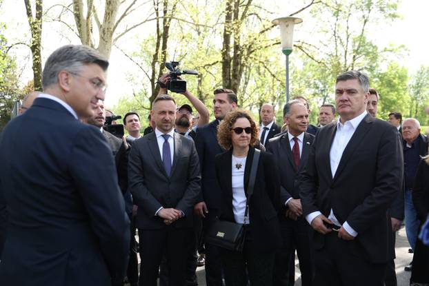 Susret Milanovića i Plenkovića u Jasenovcu