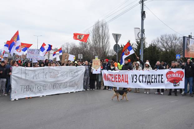 FOTO Ljuti studenti na prosvjedu u Srbiji: 'Svakog se trenutka očekuje da će pasti...'