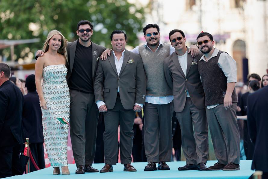 Eurovision Song Contest's 'Turquoise Carpet' event in Vienna