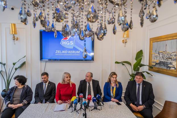 Split: Konferencija za medije Željka Keruma na kojoj je predstavio kandidata za lokalne izbore