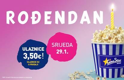 CineStar slavi 22. rođendan! U srijedu 29. siječnja ulaznice samo 3,50 eura!