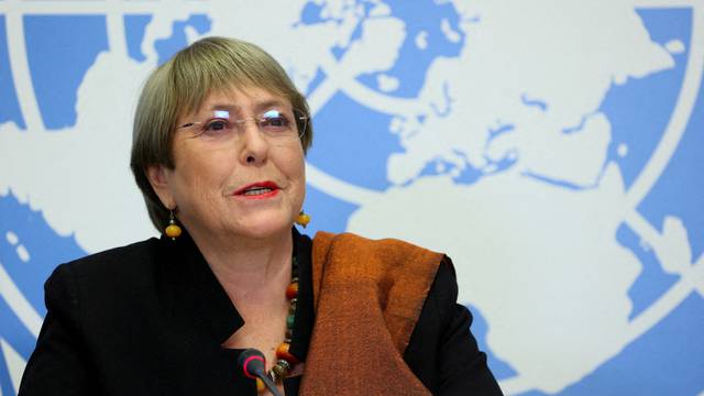 FILE PHOTO: UN High Commissioner for Human Rights Michelle Bachelet attends  an event at the United Nations in Geneva