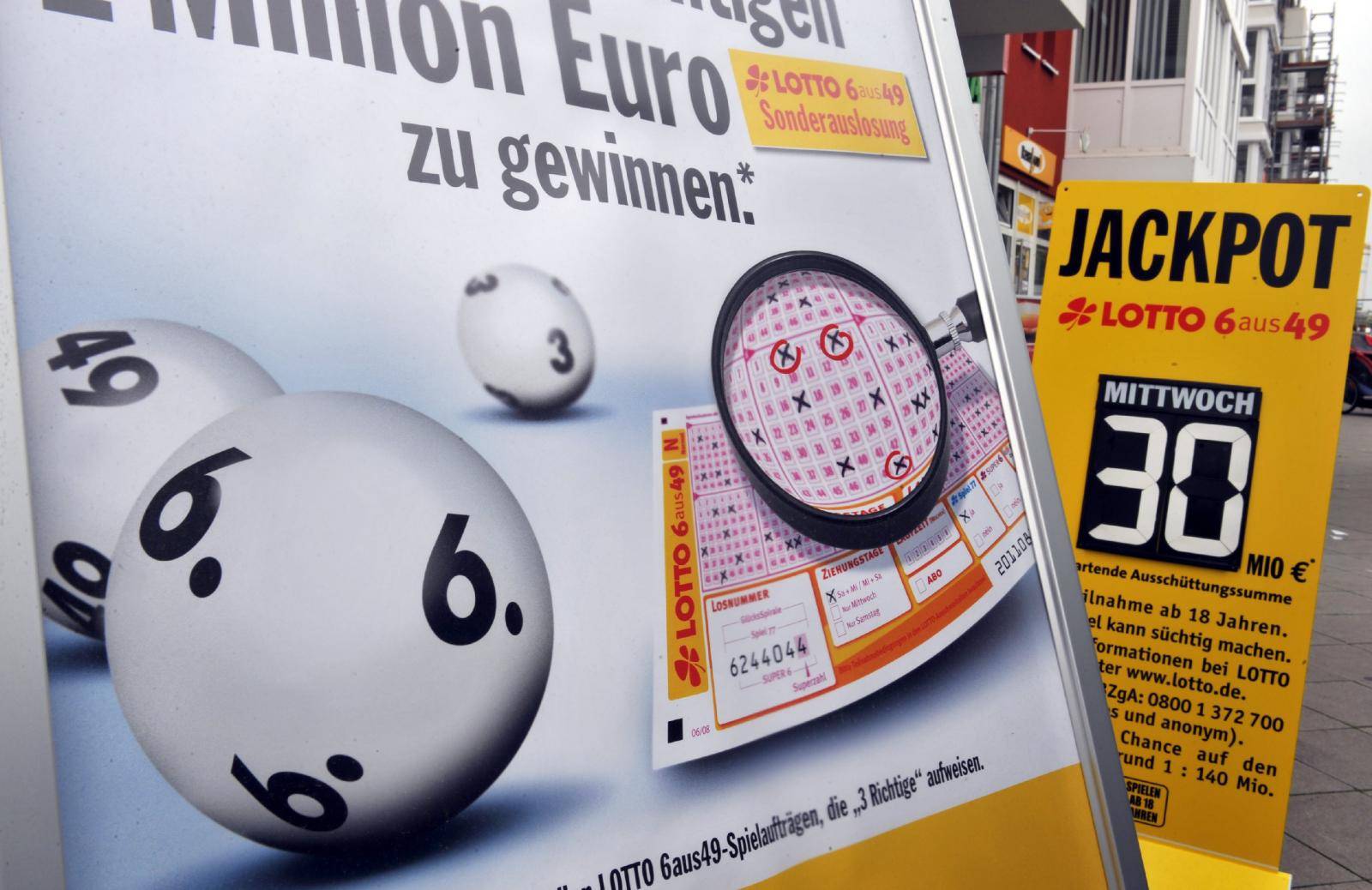 German lotto jackpot rises to 30 million euro