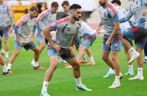 Split: Trening hrvatske nogometne reprezentacije uoči sutrašnje utakmice protiv Španjolske