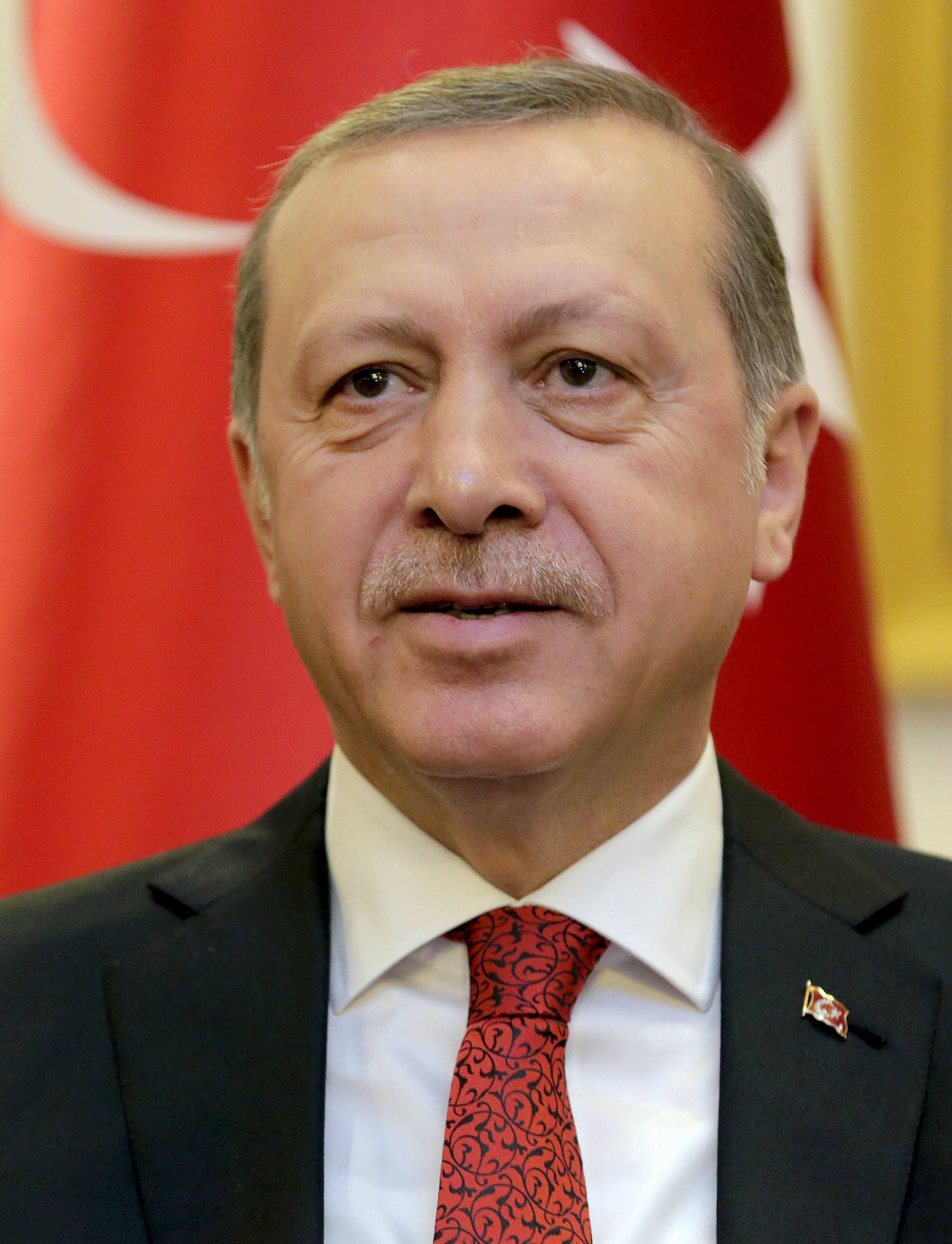 Turkish President Tayyip Erdogan attends a bilateral meeting with U.S. Vice President Joe Biden in Washington