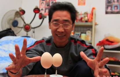 Neobičan talent: Drži rekord u balansiranju jaja na igli!