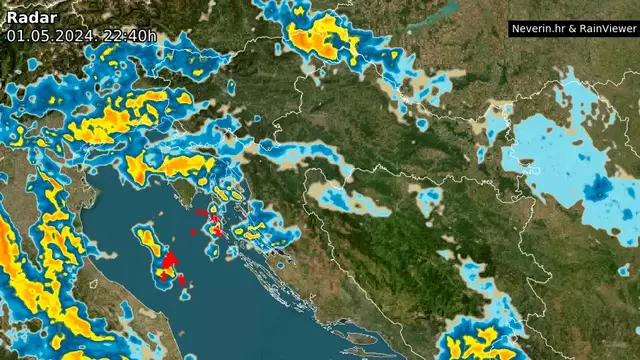 FOTO Evo kakvo nevrijeme stiže prema Hrvatskoj: Na snazi je meteoalarm za cijelu zemlju!