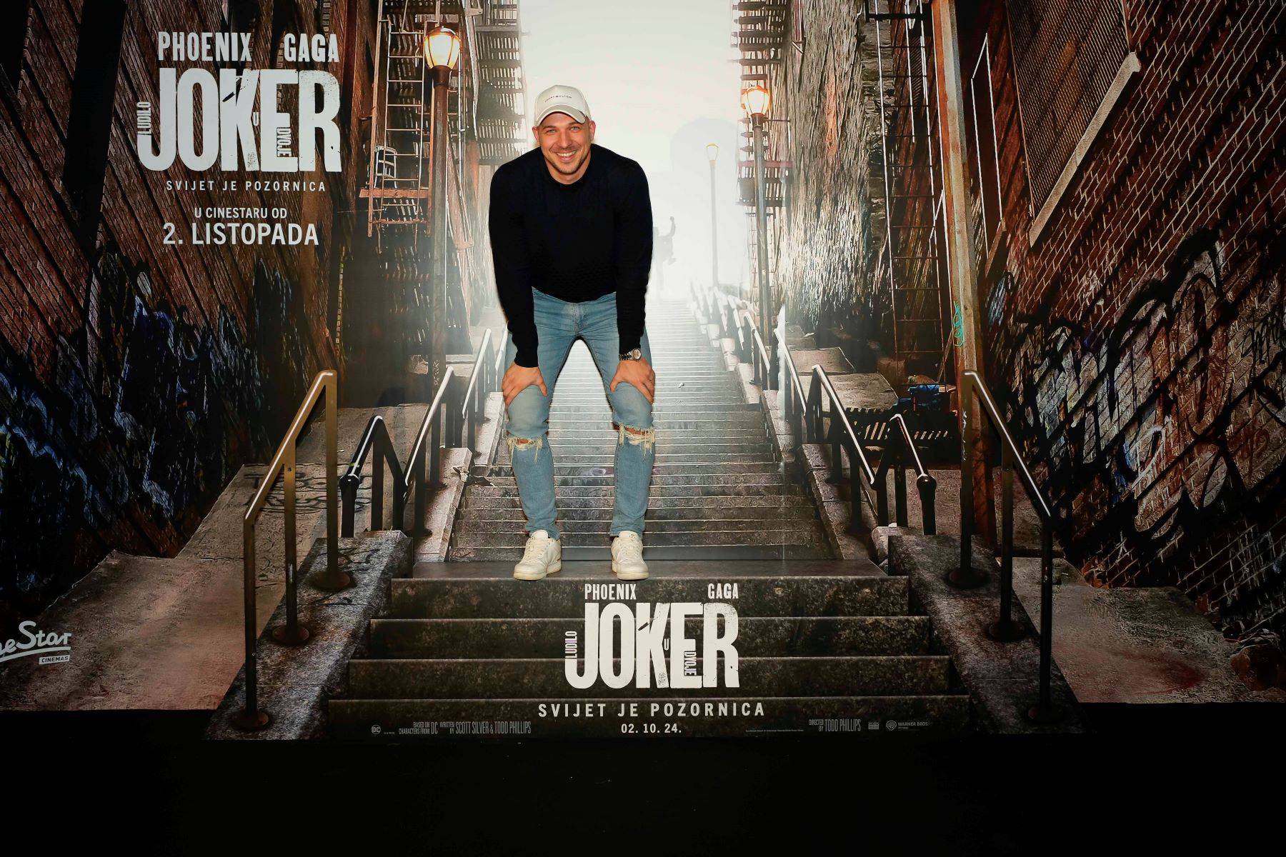 Petko na premijeru filma 'Joker: Ludilo u dvoje' stigao kao Joker