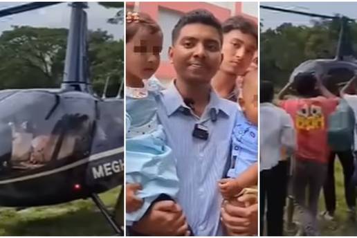 VIDEO Nepalac iz dubrovačke Čistoće postao atrakcija: U svoje selo se vratio - helikopterom!