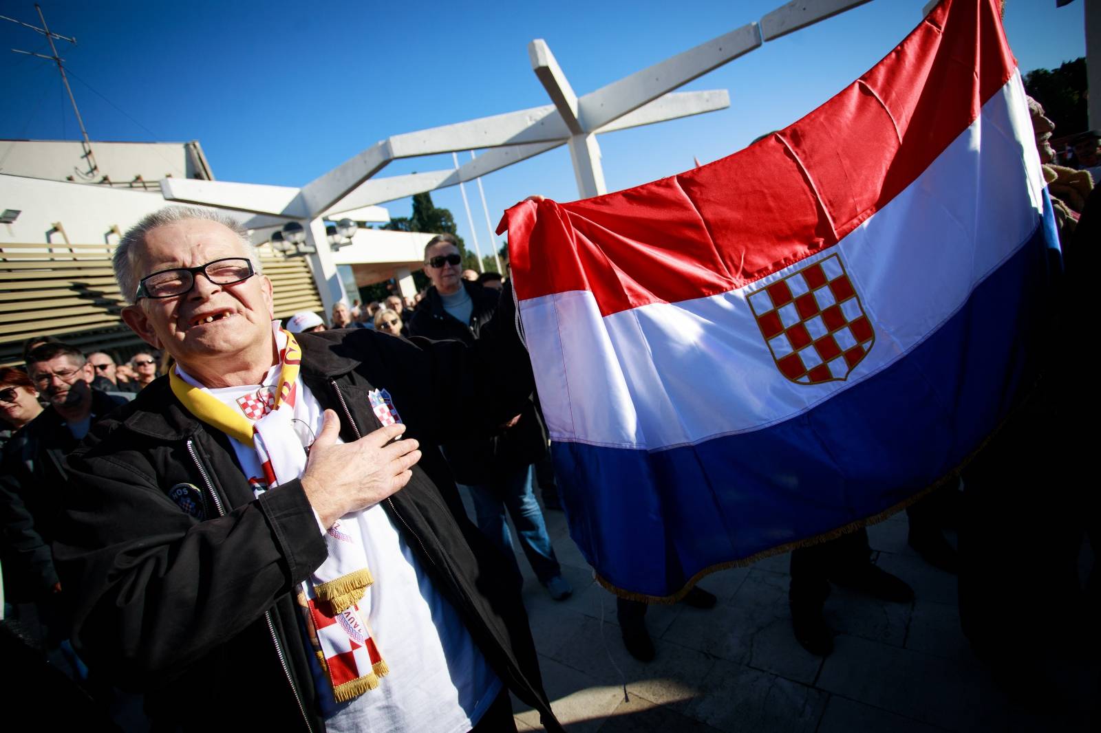 Split: Predizborni skup predsjedničkog kandidata Miroslava Škore