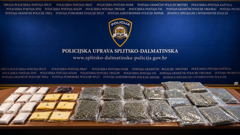 FOTO Velika akcija policije po Dalmaciji: Pronašli 38 kg droge