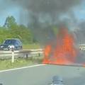 VIDEO Buktinja na autocesti kod Kutine, automobil u potpunosti izgorio. HAK: Stvara se gužva
