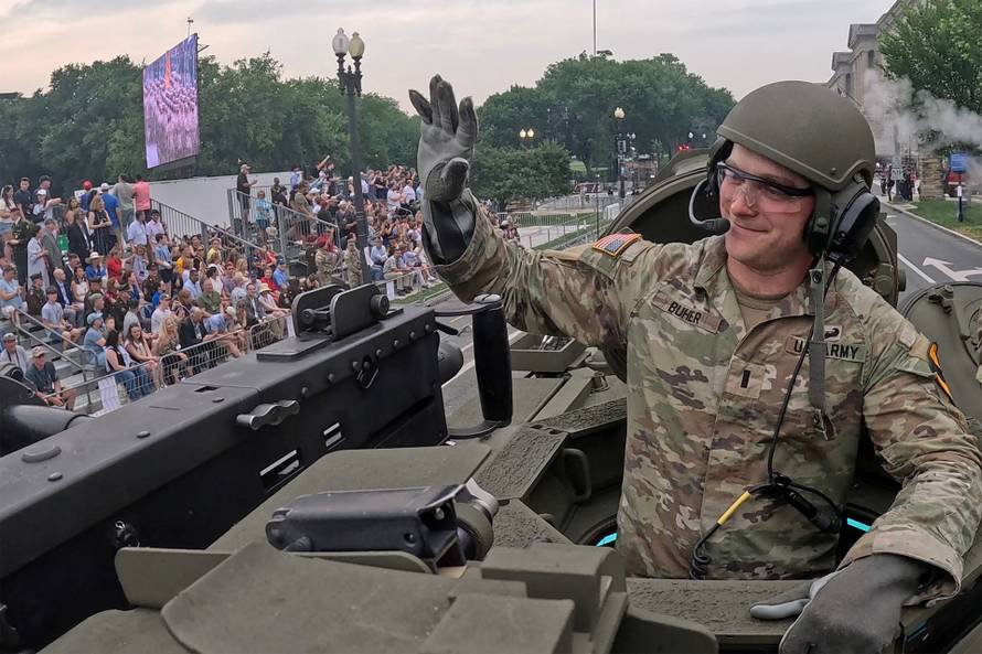 Military parade to commemorate the U.S. Army's 250th Birthday in Washington