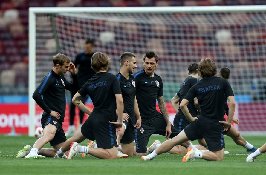 Moskva: Trening hrvatske nogometne reprezentacije