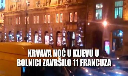 Krvava noć na ulicama Kijeva! Navijači se izboli noževima