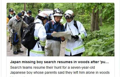 Stotine ljudi traže dječaka (7): Roditelji su ga ostavili u šumi