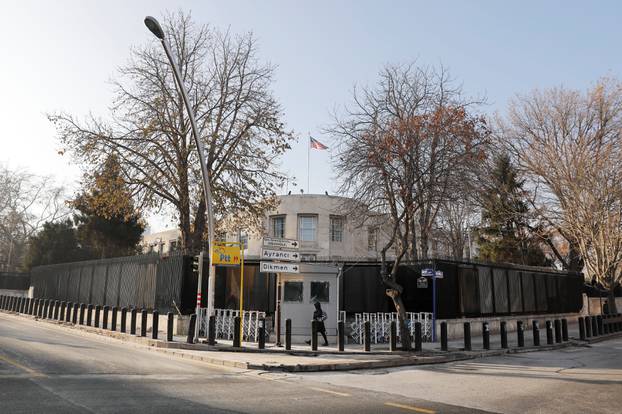 General view of the U.S. Embassy in Ankara