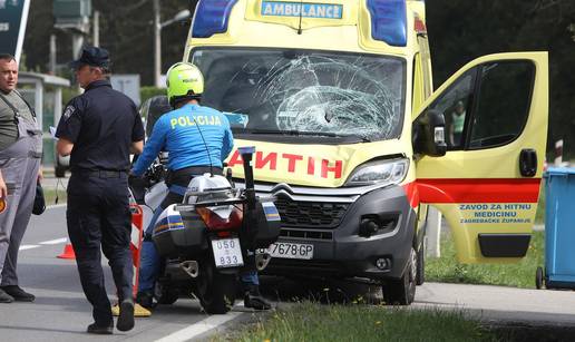 FOTO UŽASA  Ovdje su se sudarili Hitna i automobil u Karlovcu. Pješakinja poginula na mjestu