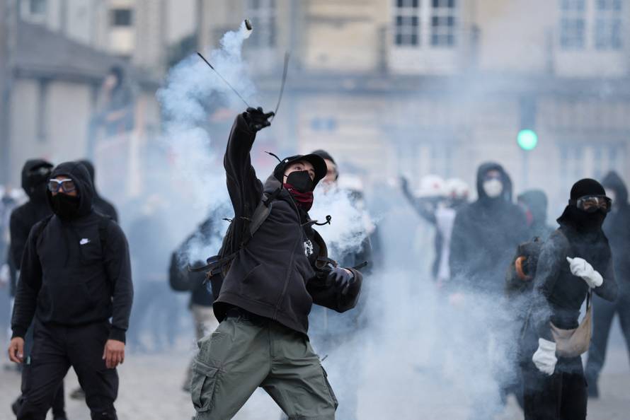 Nationwide protests in France against the cost of living