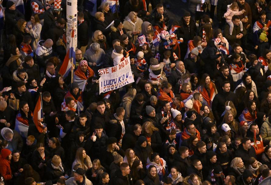 Zagreb: Docek broncanih rukometasa