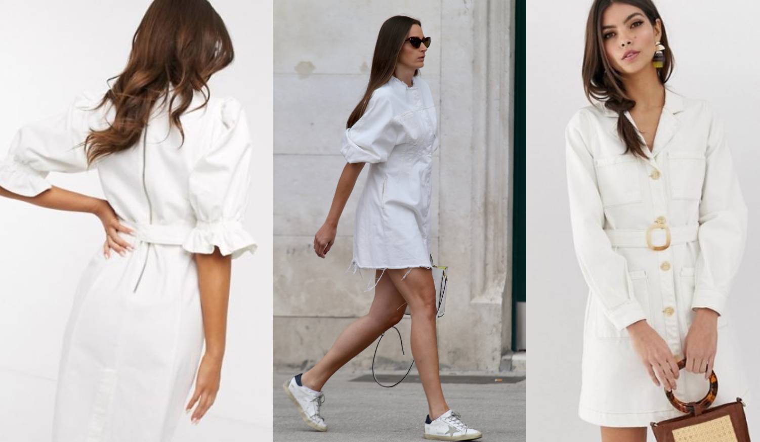 Stil dana: Bijela traper haljina