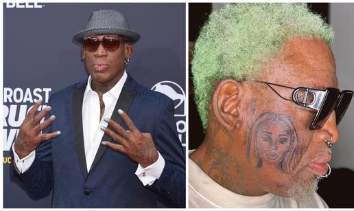 Dennis Rodman istetovirao lice djevojke na obraz: 'Rekla sam mu da to ne radi, nije normalan'