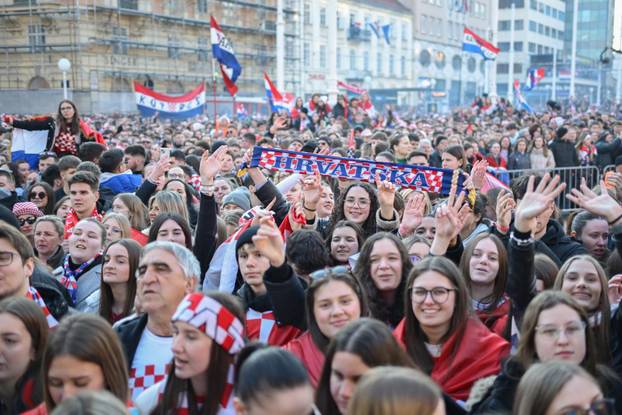 Zagreb: Svečani doček rukometaša nakon osvojenog srebra na Svjetskom prvenstvu