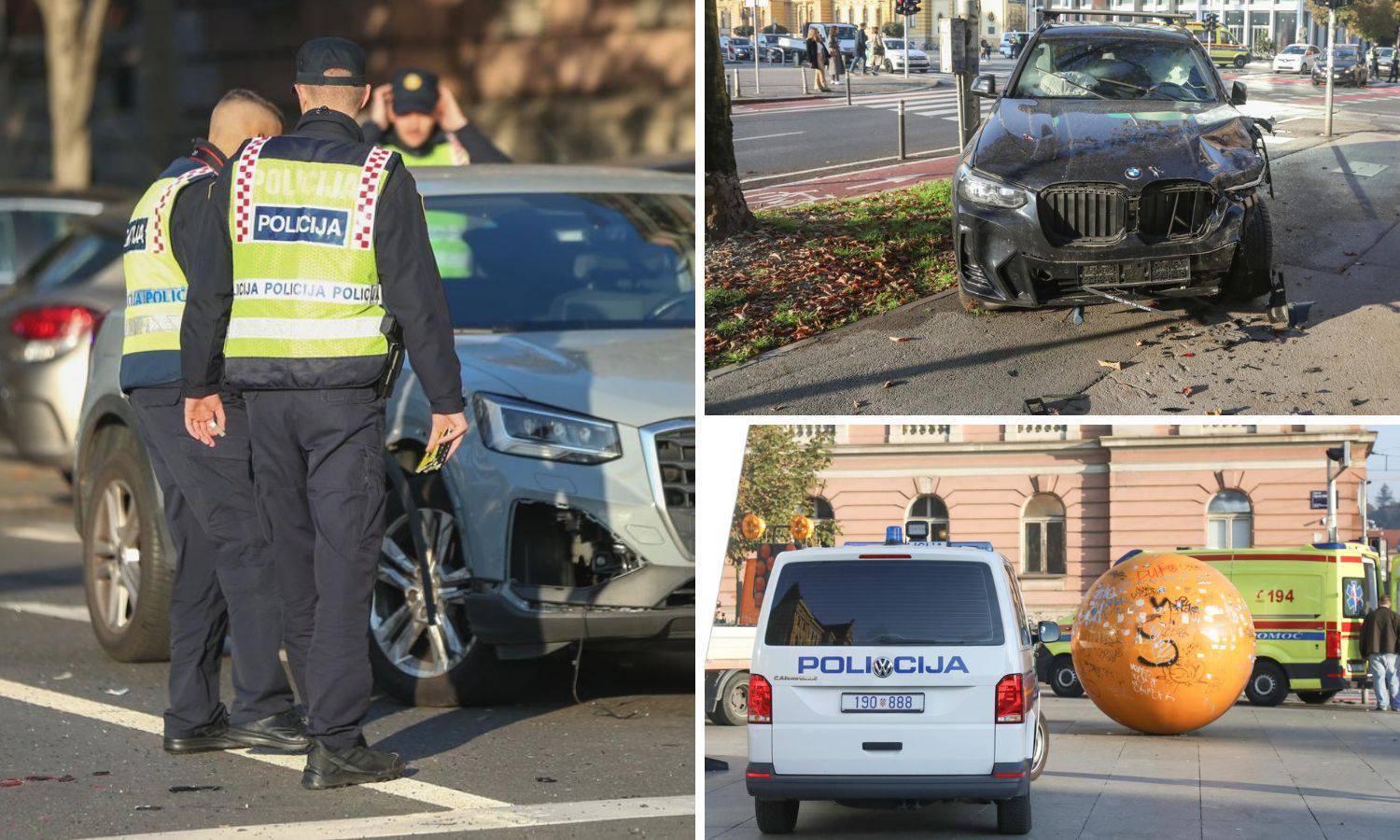 Teška nesreća u Zagrebu: Troje ozlijeđenih, sve stoji u centru